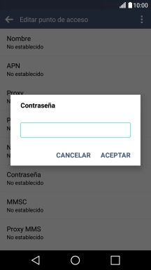 Introduce wap125 y pulsa ACEPTAR.