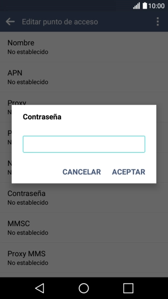 Introduce wap125 y pulsa ACEPTAR.