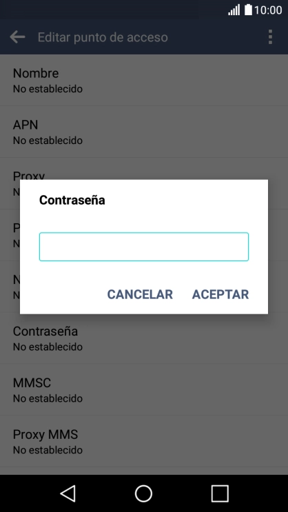 Introduce wap125 y pulsa ACEPTAR.