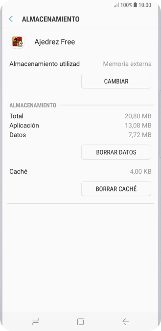 Pulsa la tecla de inicio para terminar y regresar a la pantalla de inicio.
