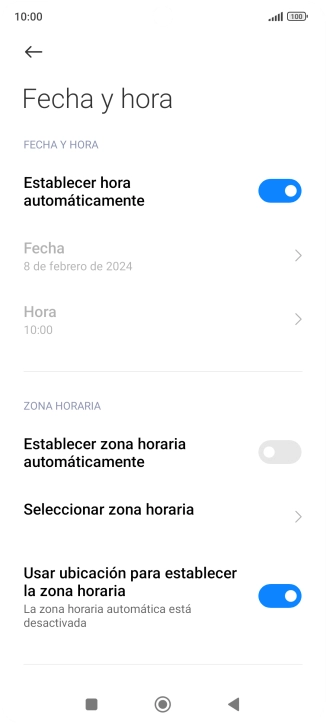 Pulsa el indicador junto a 