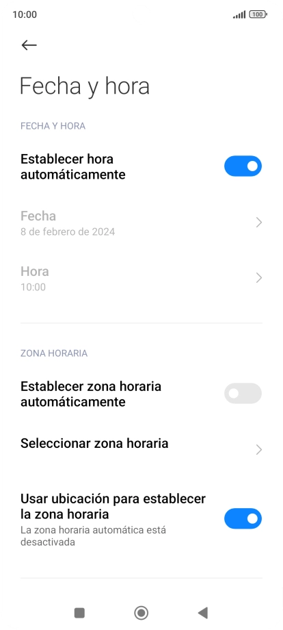 Pulsa el indicador junto a 