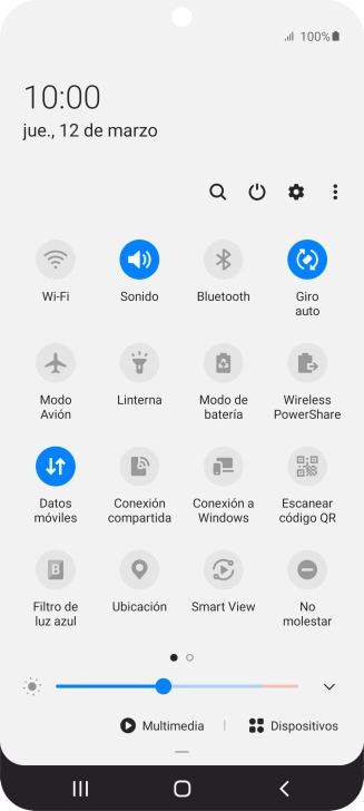 Pulsa el icono de ajustes.