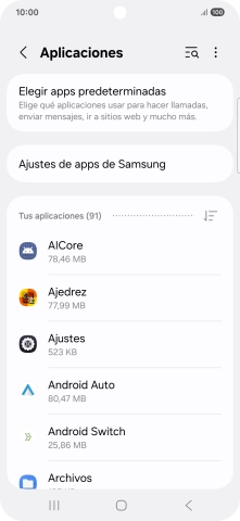 Pulsa la app deseada.