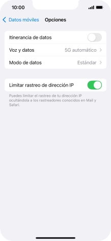 Pulsa el indicador junto a 