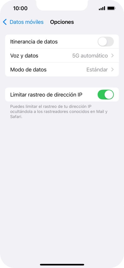 Pulsa el indicador junto a 