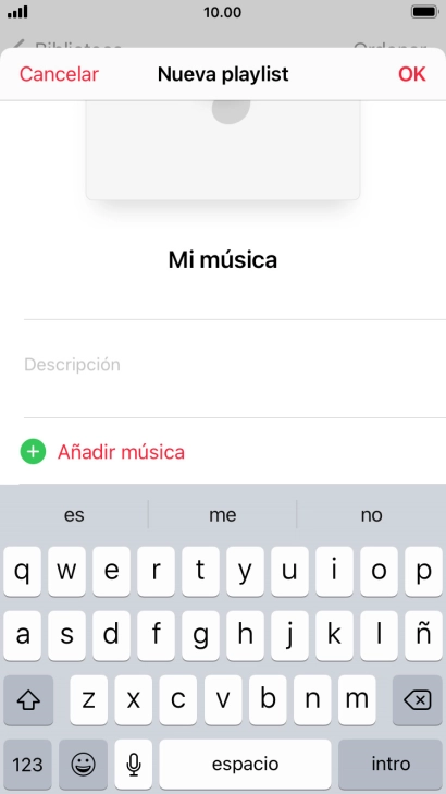 Pulsa Añadir música.