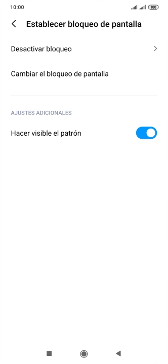 Pulsa Desactivar bloqueo e introduce el código de seguridad actual.