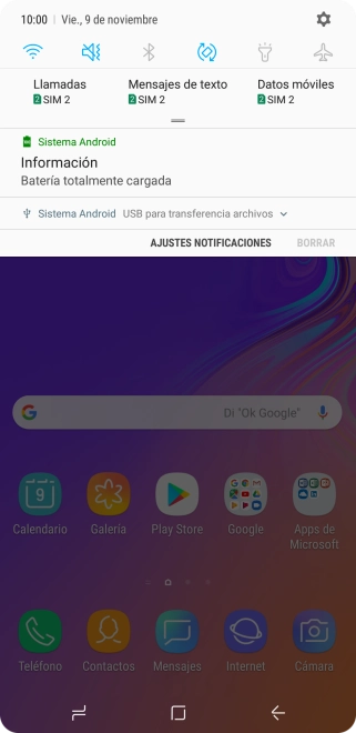 Pulsa el icono de conexiones.