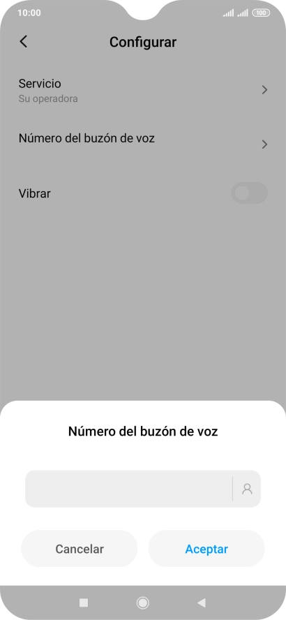 Introduce 22177 y pulsa Aceptar.