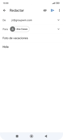 Pulsa el icono de anexos. Pulsa el icono de anexos.