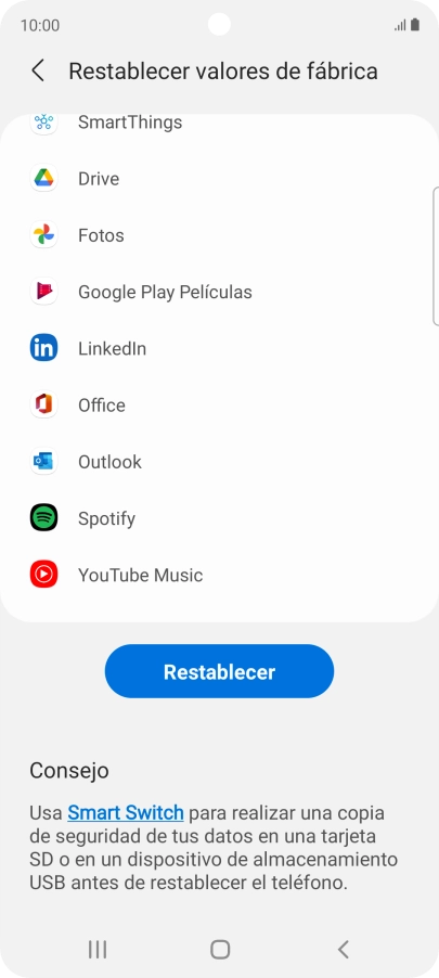 Pulsa Restablecer. Pulsa Restablecer.