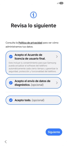 Pulsa Siguiente.