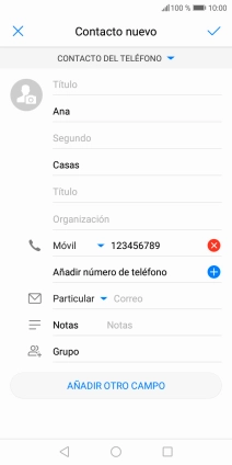 Pulsa el icono de guardar.