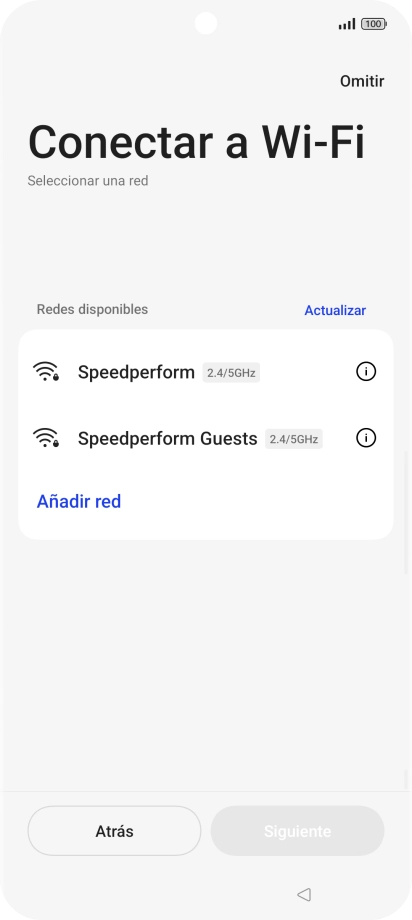 Pulsa la red wifi deseada.