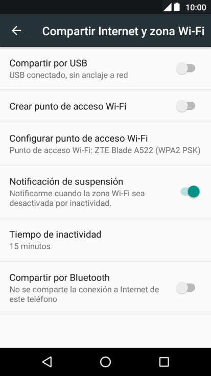 Pulsa Configurar punto de acceso Wi-Fi.