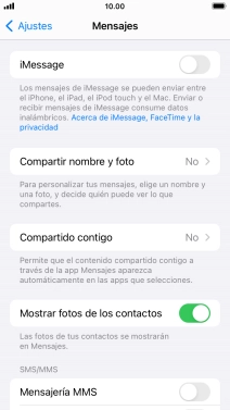 Pulsa el indicador junto a 