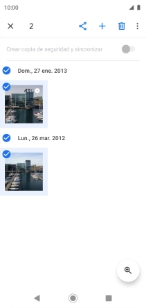 Pulsa el icono de compartir.