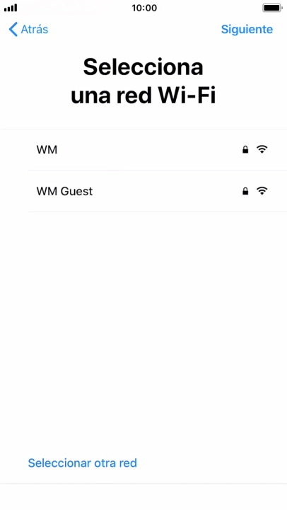 Pulsa la red wifi deseada.