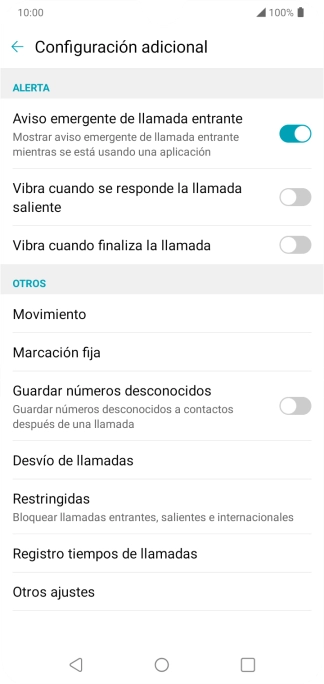 Pulsa Desvío de llamadas.