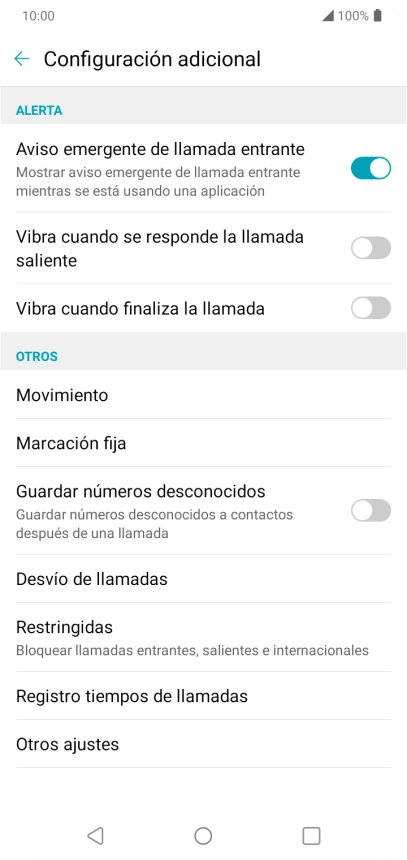 Pulsa Desvío de llamadas.