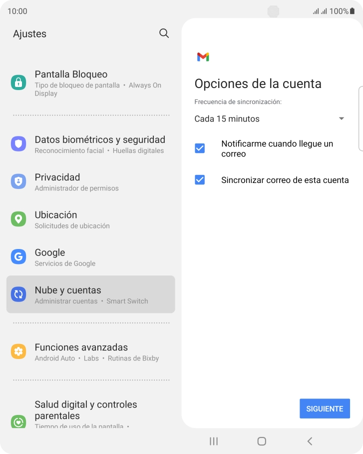 Pulsa la lista desplegable bajo 
