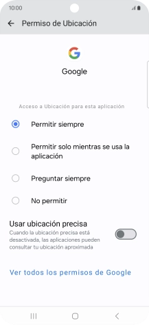 Pulsa el ajuste deseado.