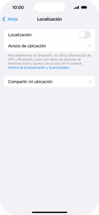 Pulsa el indicador junto a 