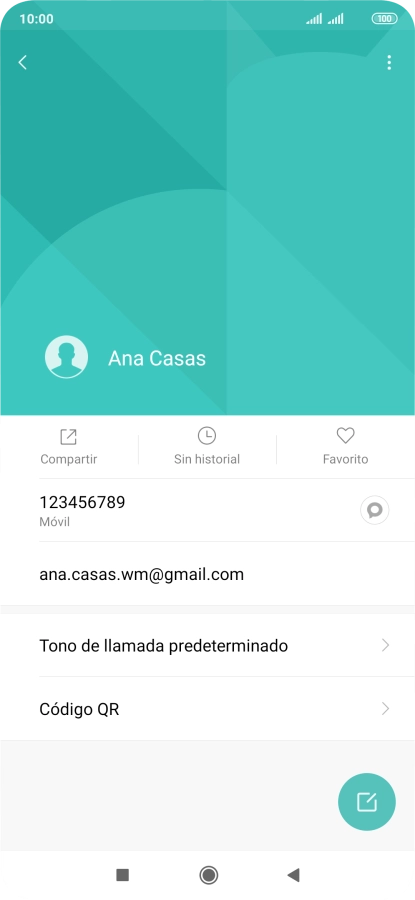 Pulsa el número de teléfono.