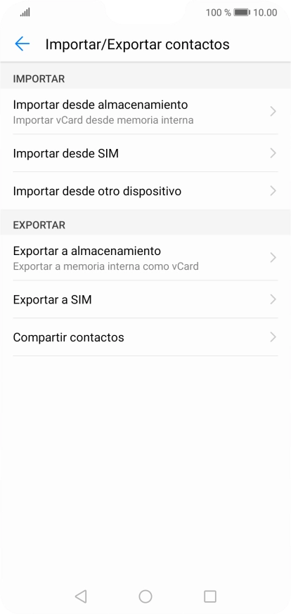 Pulsa Importar desde SIM.