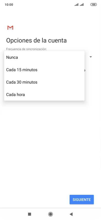 Pulsa el ajuste deseado. Pulsa el ajuste deseado.