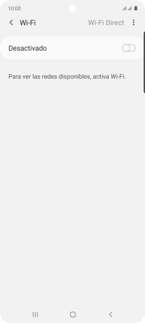 Pulsa el indicador para activar la función.