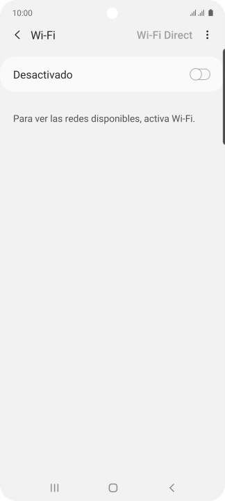 Pulsa el indicador para activar la función.