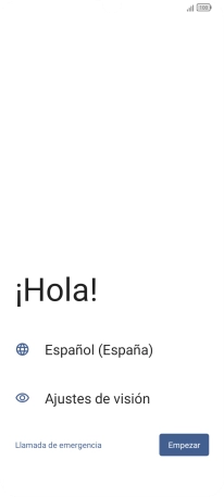 Pulsa el icono de idioma.
