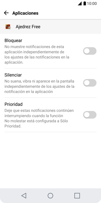 Pulsa el indicador junto a 