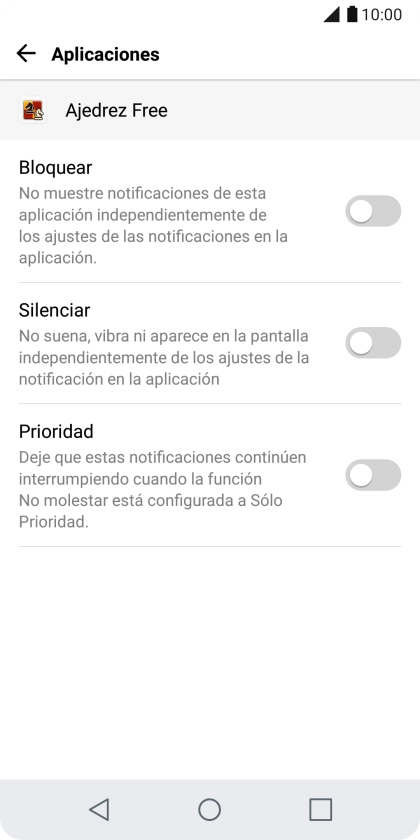 Pulsa el indicador junto a 