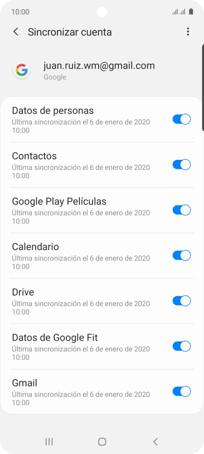 Pulsa la tecla de inicio para terminar y regresar a la pantalla de inicio.