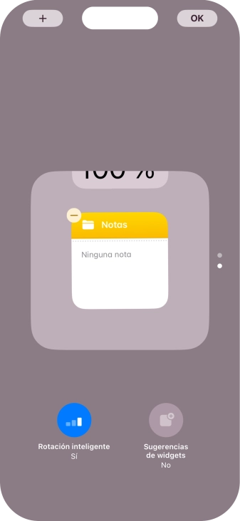Pulsa Rotación inteligente para activar o desactivar la función.