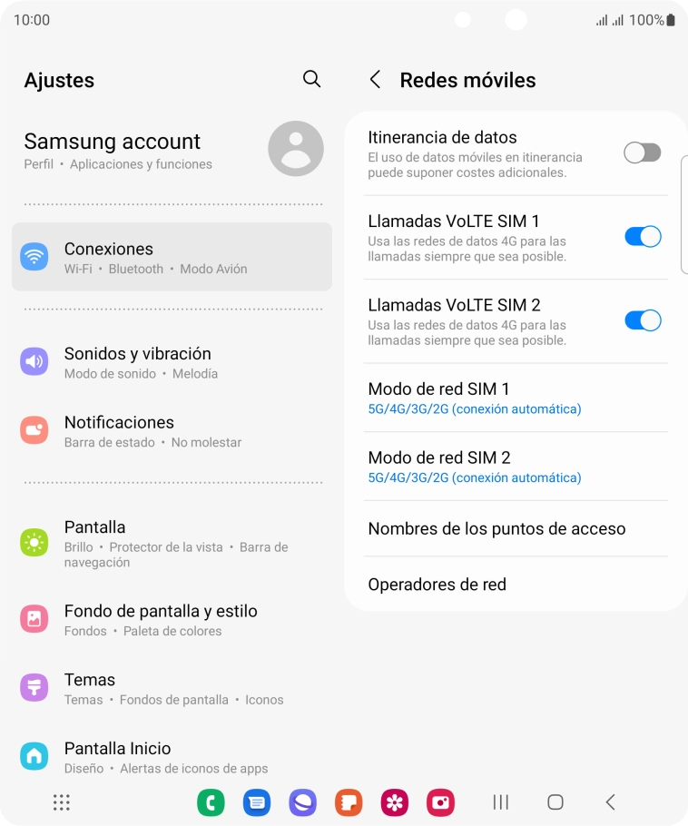 Pulsa Operadores de red.