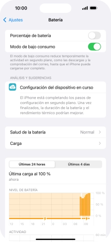 Desliza el dedo hacia arriba desde la parte inferior de la pantalla para terminar y volver a la pantalla de inicio.