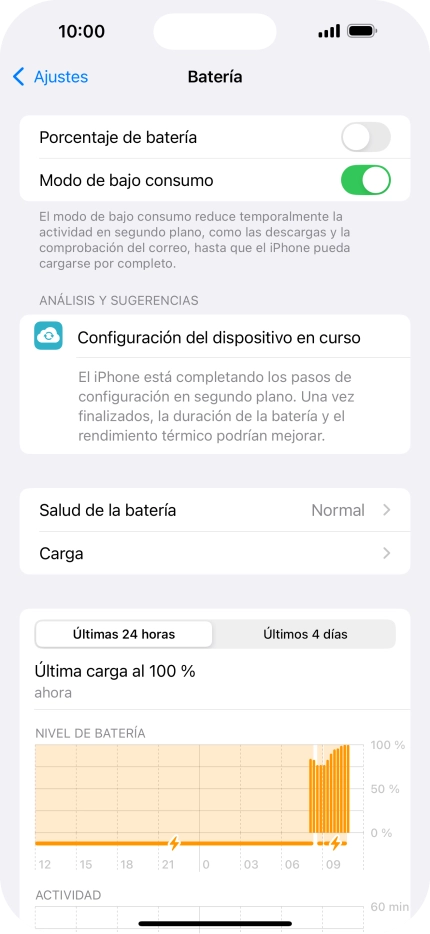 Desliza el dedo hacia arriba desde la parte inferior de la pantalla para terminar y volver a la pantalla de inicio.