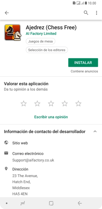 Pulsa INSTALAR y sigue las indicaciones de la pantalla para instalar la app.