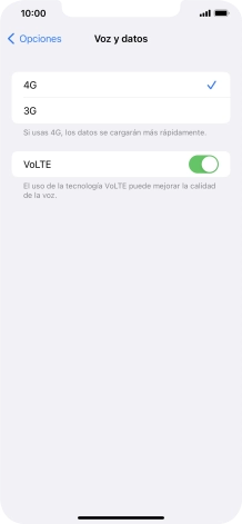 Pulsa el tipo de red deseado.