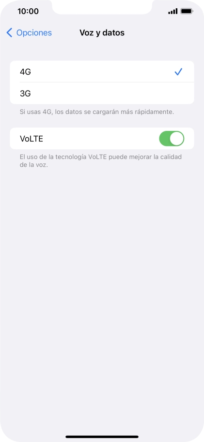 Pulsa el tipo de red deseado.
