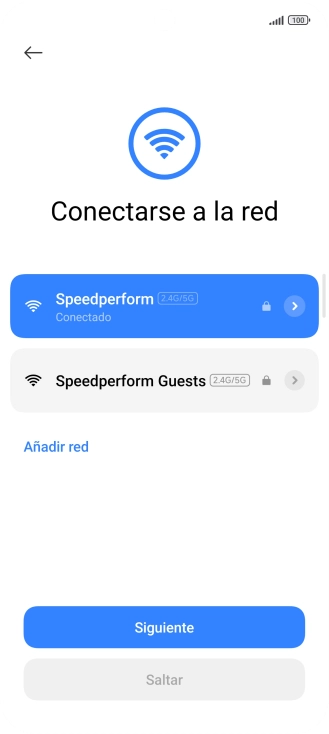 Pulsa Siguiente.
