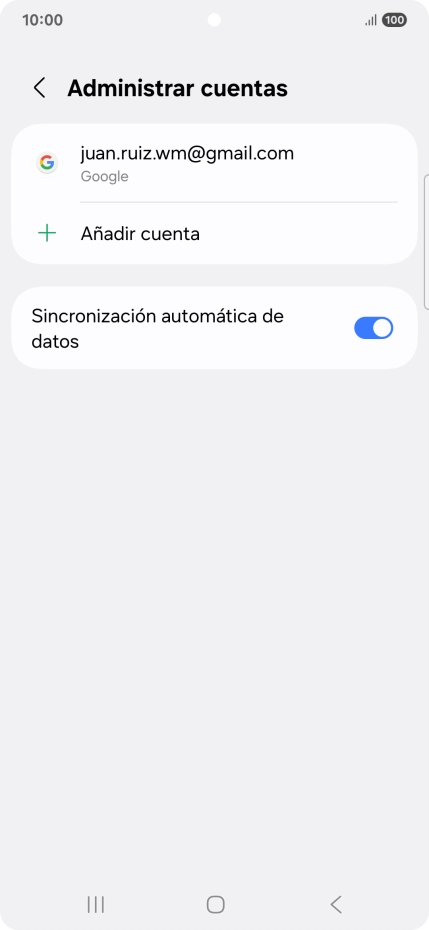 Pulsa Añadir cuenta.