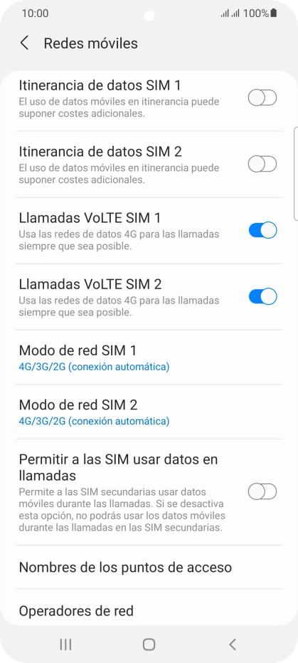 Pulsa Operadores de red.