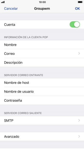 Pulsa SMTP.