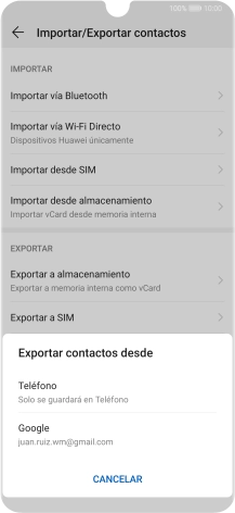 Pulsa Teléfono.