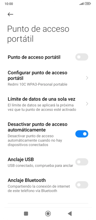 Pulsa el indicador junto a 